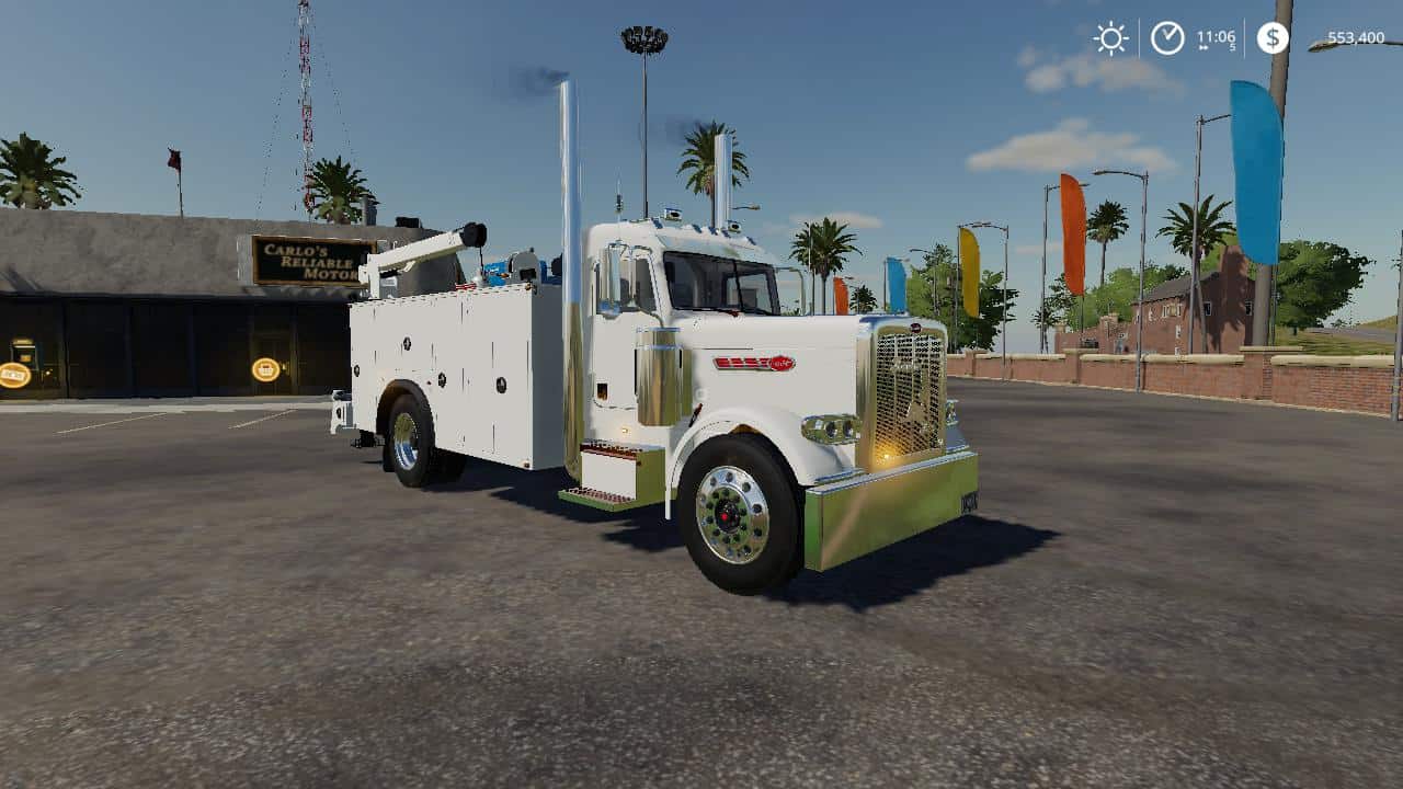 PETERBILT 389 SERVICE TRUCK v1.0 MOD Farming Simulator