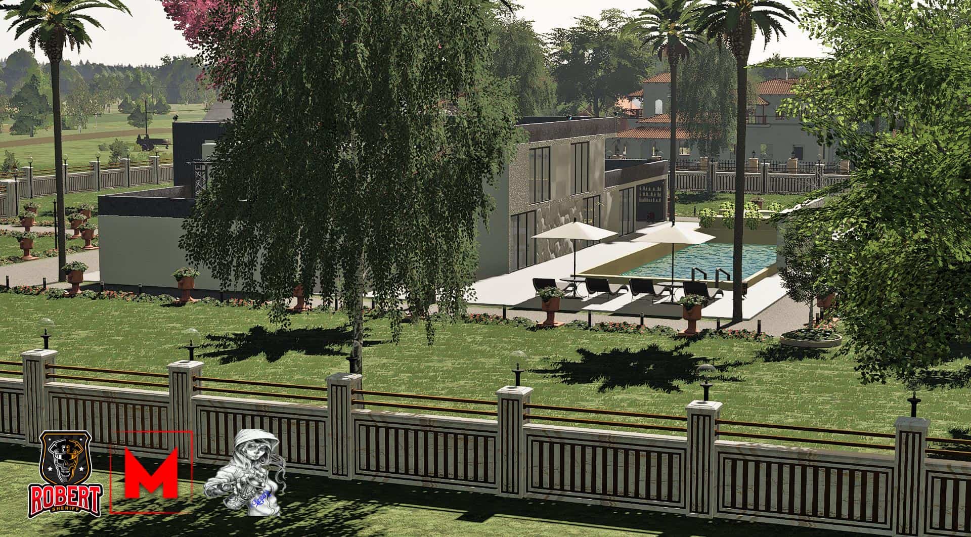 Hollywood House v1.0 Mod Farming Simulator 19 Mod / FS19