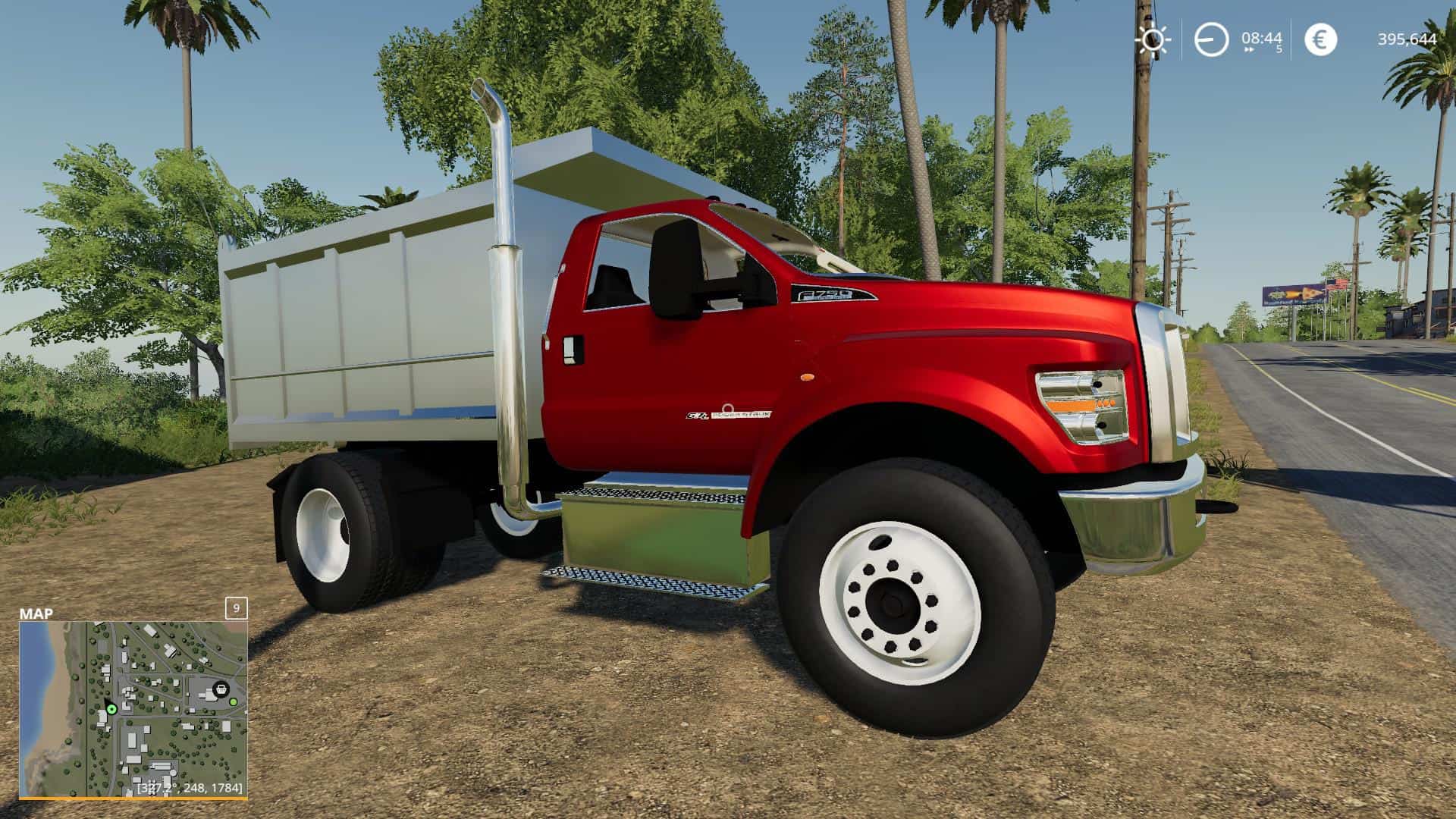 F750 Dump Truck v1.0.0.0 Mod - Farming Simulator 19 Mod / FS19