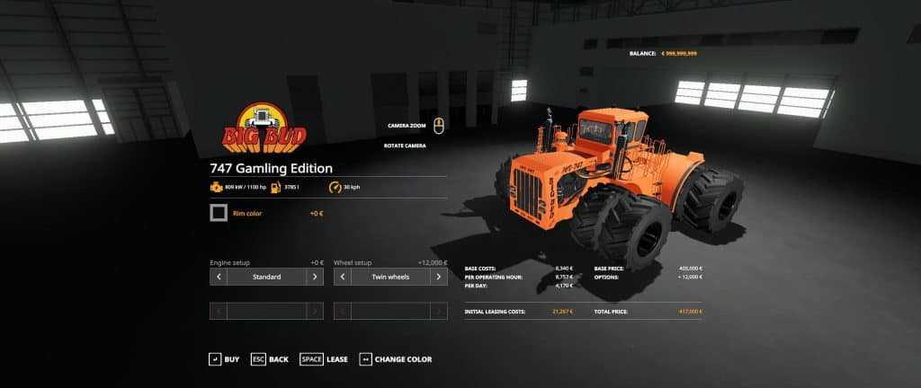 Big Bud 747 Tractor v1.0.0.0
