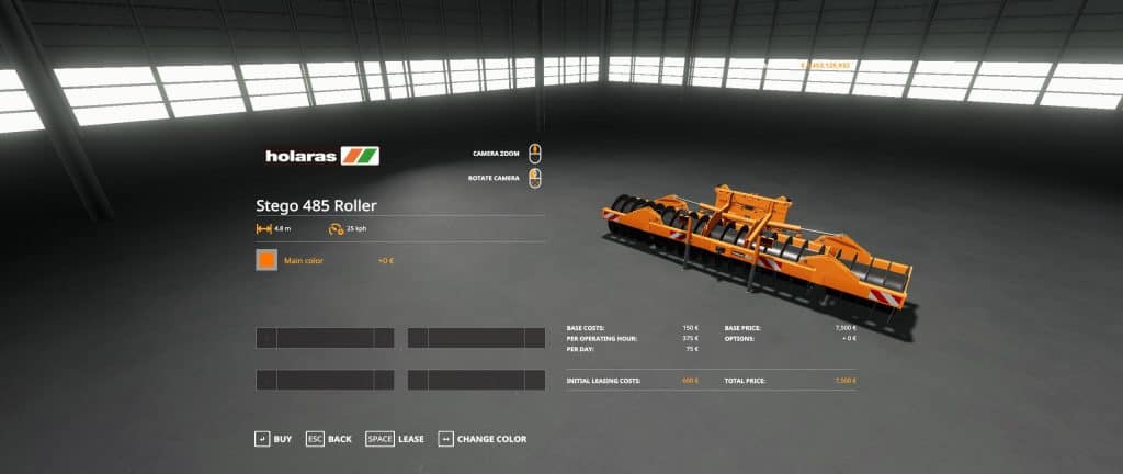 Holaras Stego 485 Roller v1.0.0.1 Mod