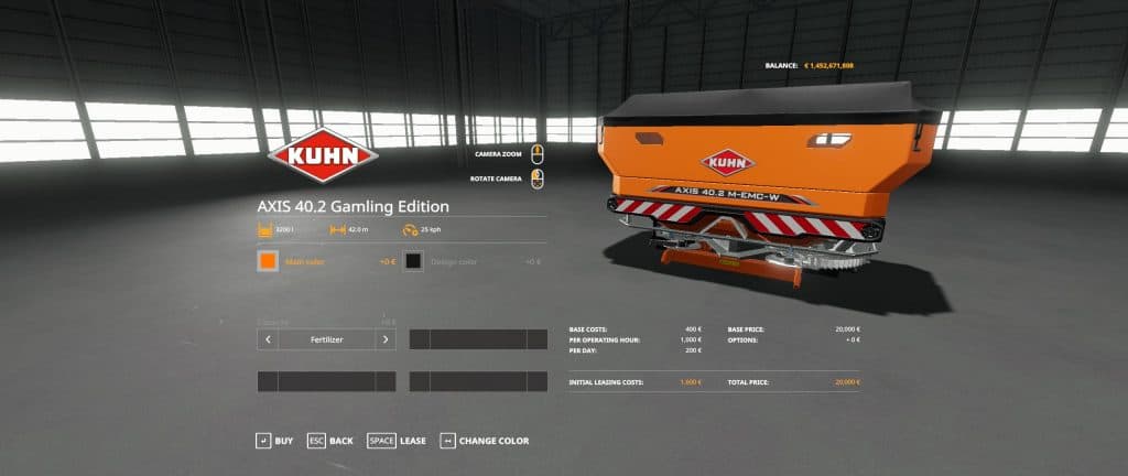 Kuhn Axis 40.2 Gamling Edition v1.0.0.4 Mod