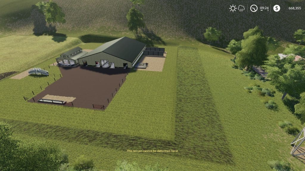 Large American Cow Shed v1.0 Mod