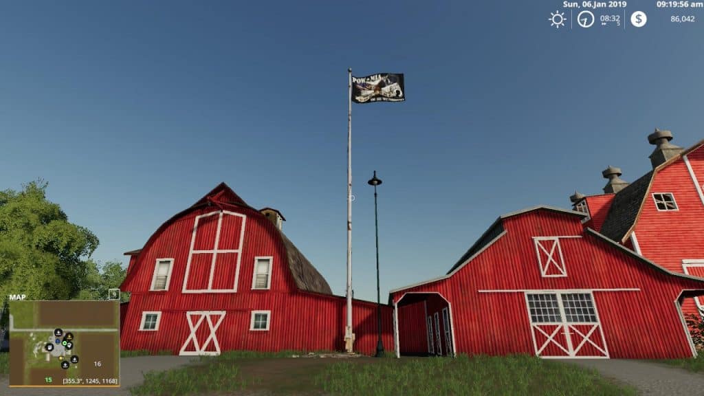 Pow-Mia USA Eagle Tribute Flag v1.0.0 Mod