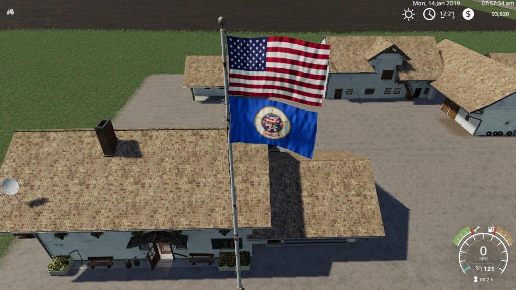 USA above Minnesota Flag v1.0.0.0 Mod