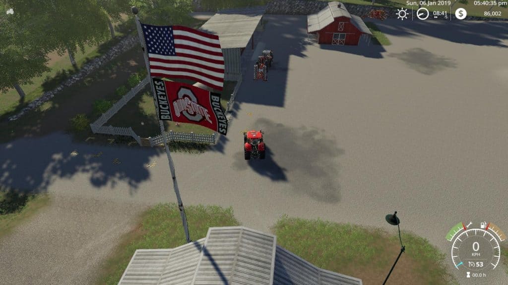 USA above Ohio Buckeyes FLAG USA v1.0.0.0 Mod