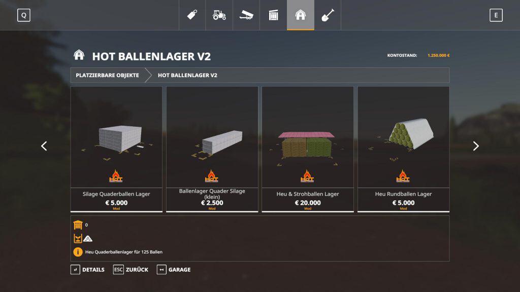 HoT Ballenlager v2.0.1 Mod