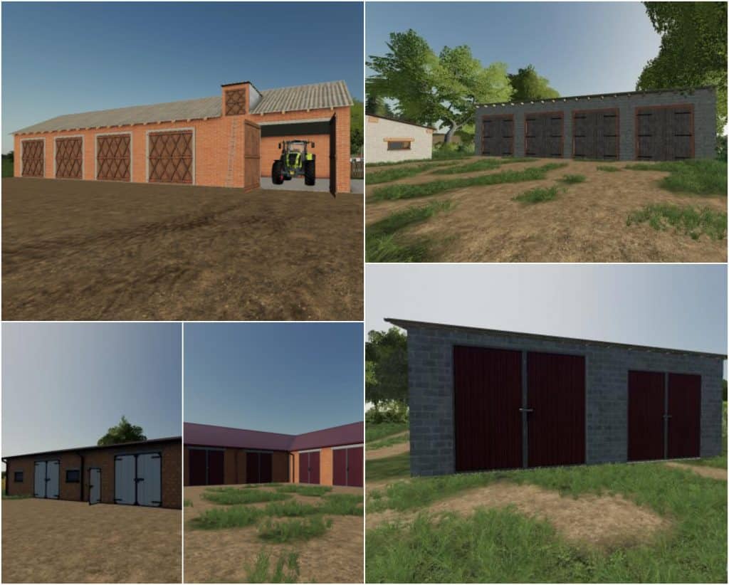 Placeable garage Pack v1.0 Mod