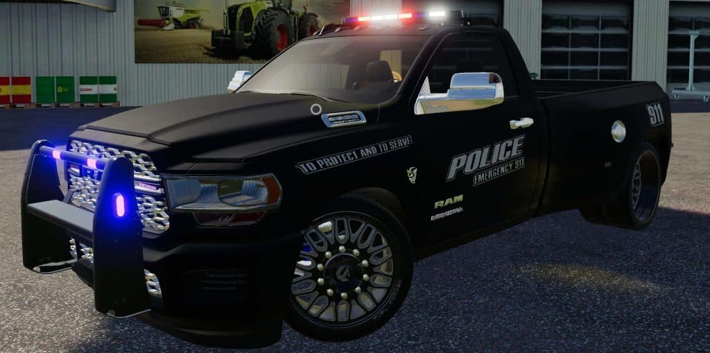 Dodge Hell Truck Police Edition v1.0 Mod