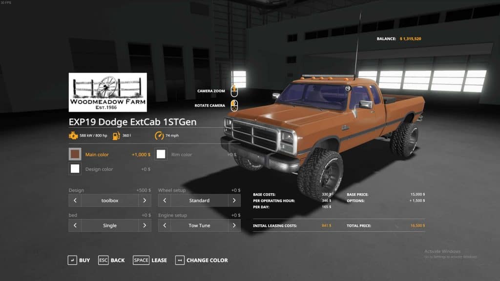 EXP19 Dodge ExtCab 1stGen v2.0.0.0 Mod