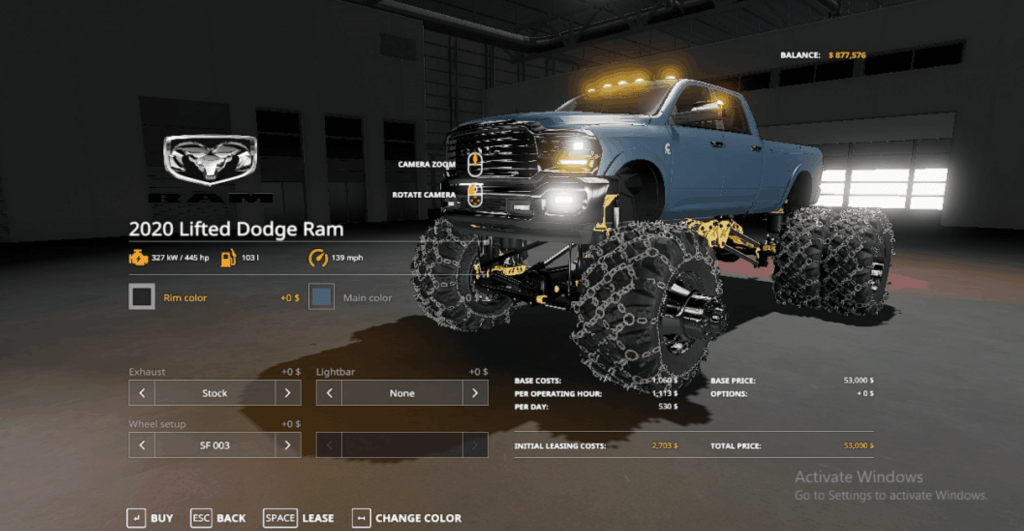 2020 Lifted Dodge Ram Mod