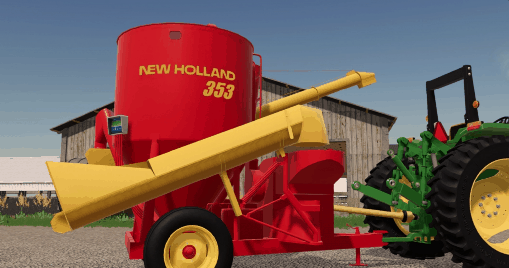 Diniz Farms Map Expansion Pack: New Holland 353 Grinder Mixer Mod