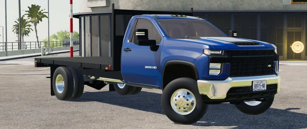 2020 Chevy 3500HD Single Cab Flatbed Truck v1.0 Mod