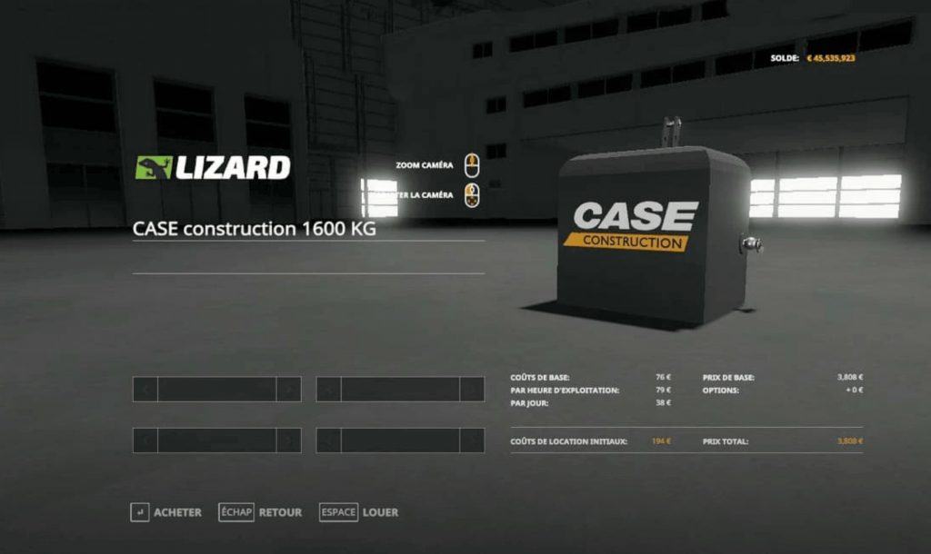Case Construction 1600KG v1.0.0.0 Mod
