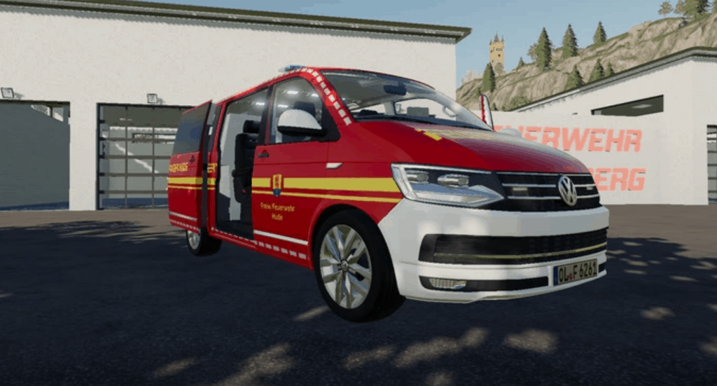 VW T6 fire brigade Hude v1.0.0.0 Mod