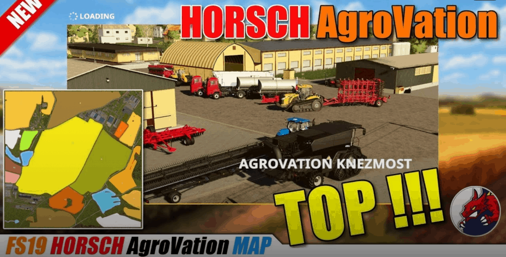 AutoDrive course for Horsch Agrovation Map v1.0 Mod