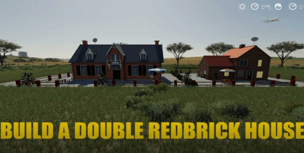 BUILD A REDBRICK DOUBLE HOUSE v1.0.0.0 Mod