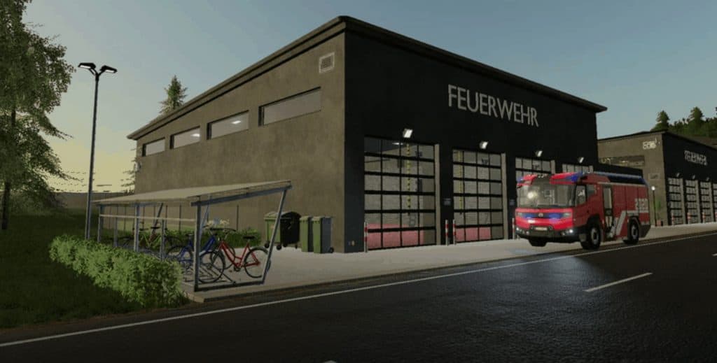 Fire station for professional fire brigades v1.0.0.0 Mod