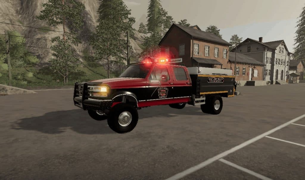 Ford American fire truck v5.0 Mod