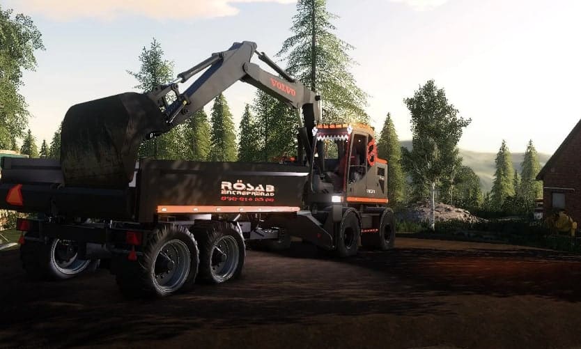 Rösab Volvo ew160 excavator v1.0.0.0 Mod