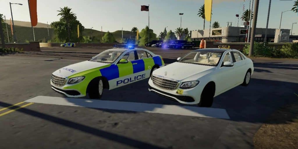 MERCEDES SEDAN HYBRID UK POLICE / TAXI v1.0.0.0 Mod