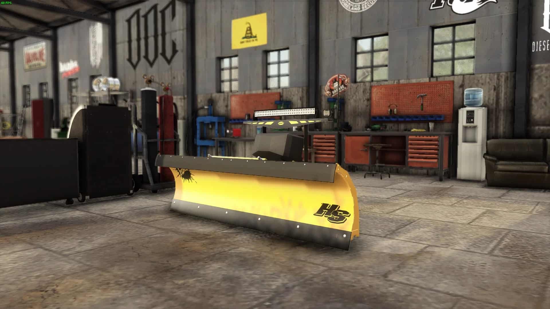 Fisher HS 7’22” Snow Plow with Lightbars v1.0 Mod