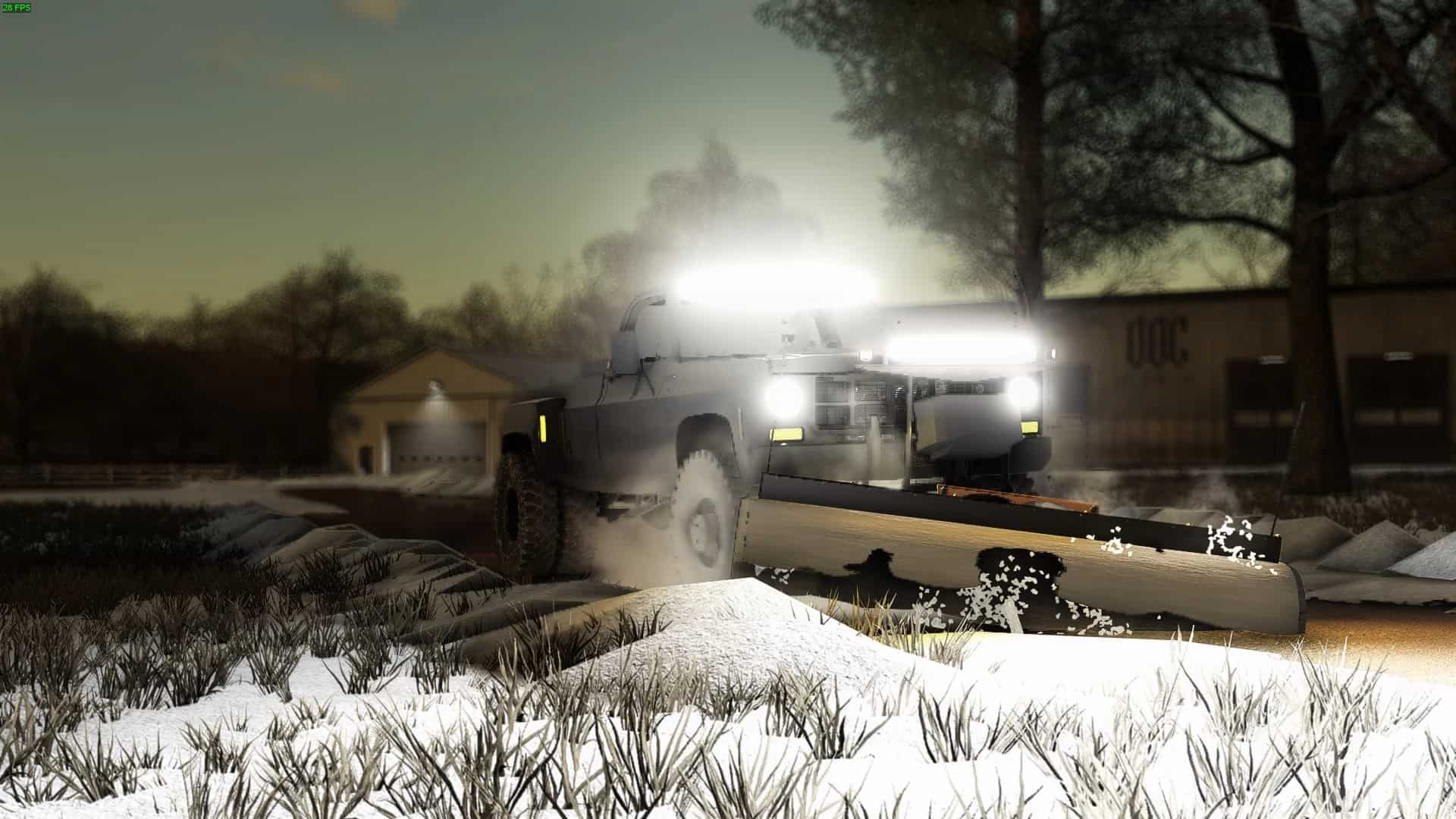 Fisher HS 7’22” Snow Plow with Lightbars v1.0 Mod thumbnail 4