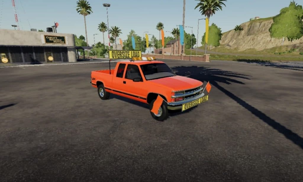 Chevy 1500 Oversize Load/Pilot Car (Vector Edition) v1.0.0.0 Mod