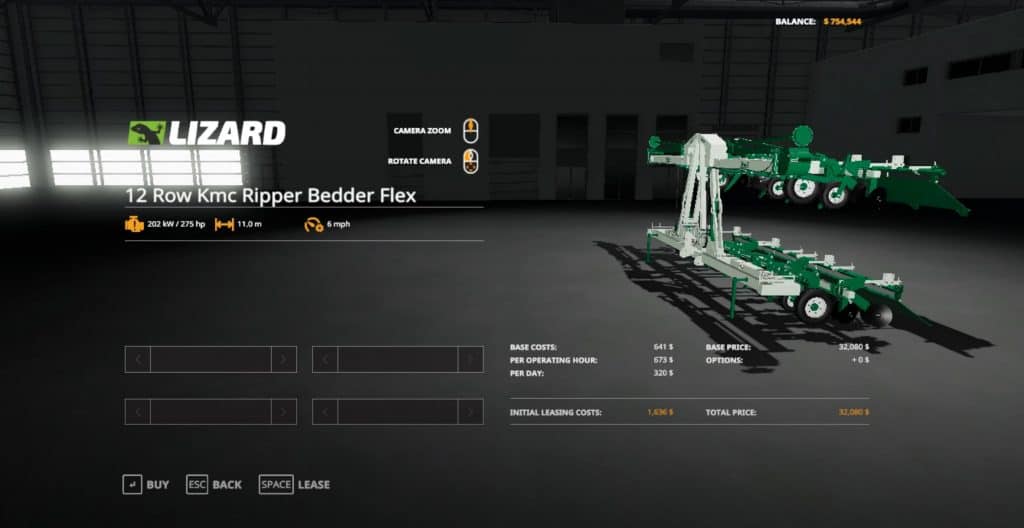12 Row Kmc Ripper Bedder Flex v1.0.0.0 Mod