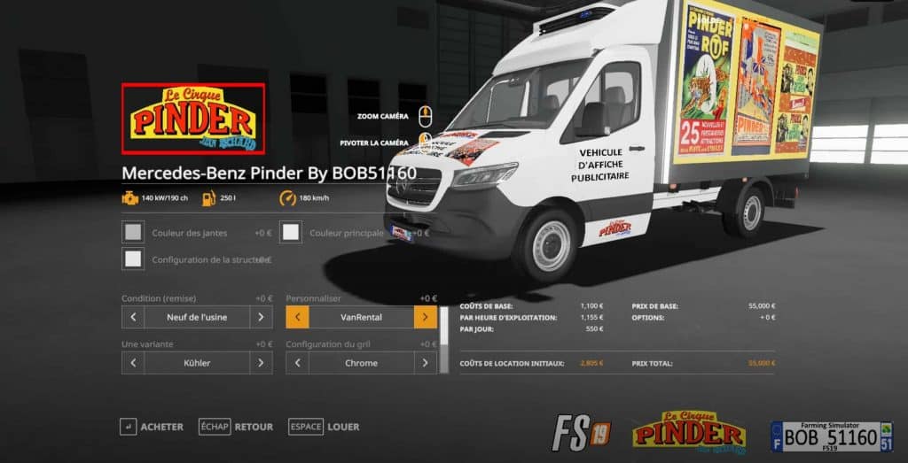 Mercedes Benz Pinder v1.0.0.0 Mod
