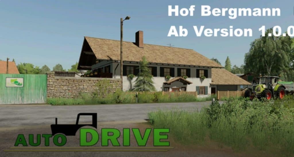 AutoDrive route network Hof Bergmann v1.7 Mod