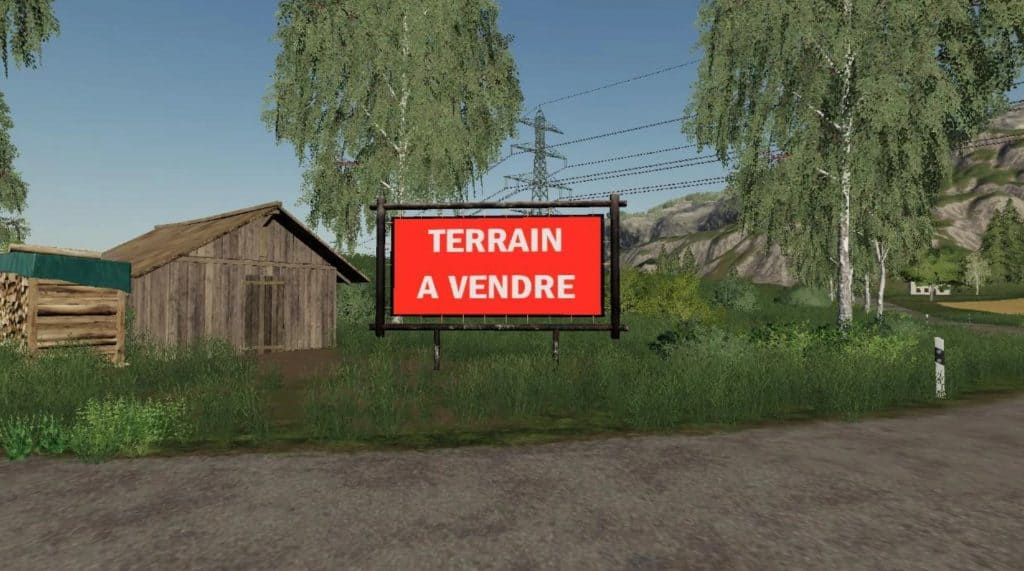 Land signs for sale v1.0.0.0 Mod