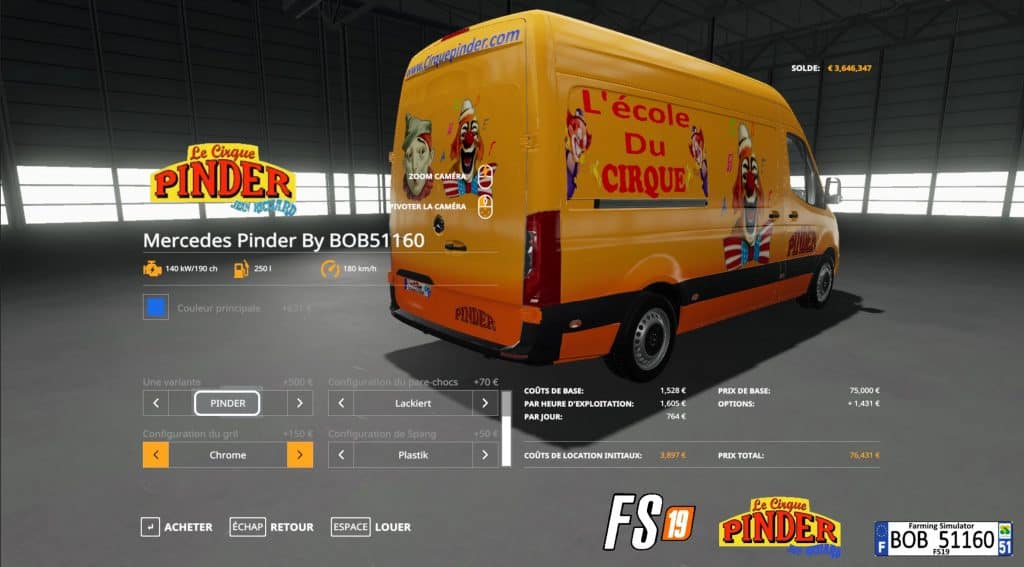 Mercedes PINDER v3.0.0.0 Mod