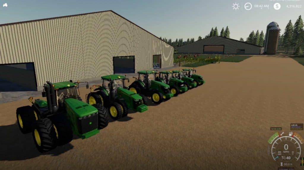 Pack of John Deere tractors v1.0.0.0 Mod