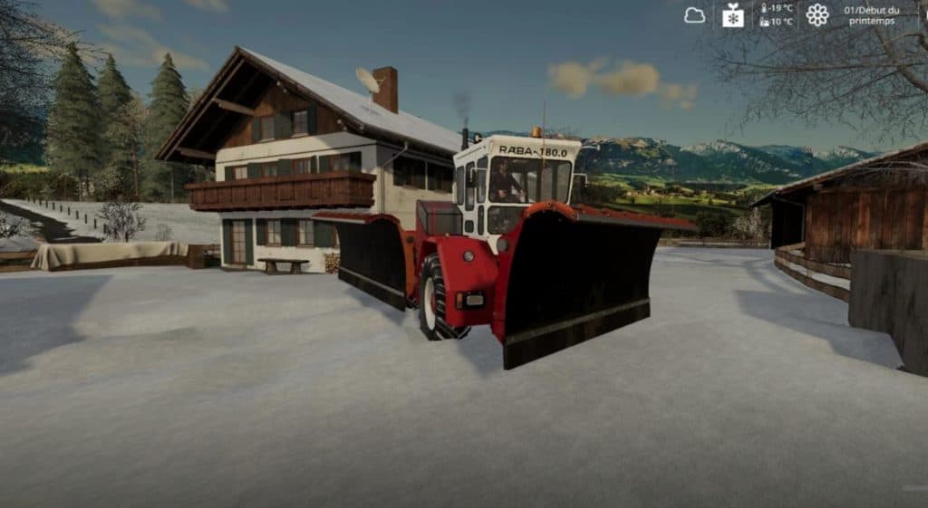 Raba 180 snow plow v1.0.0.0 – FS19