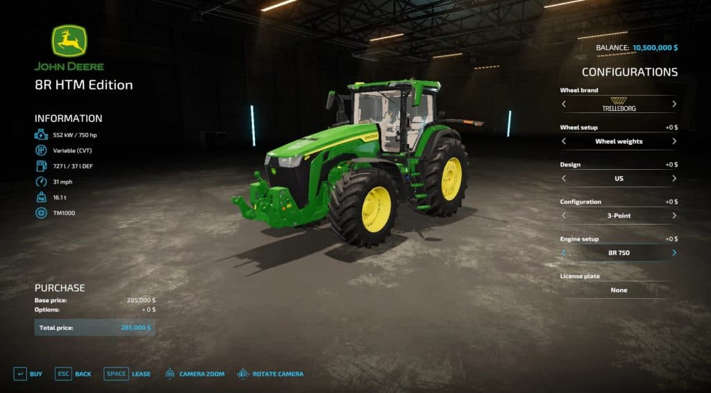 John Deere 8R Pack v1.0.0.0 – FS22