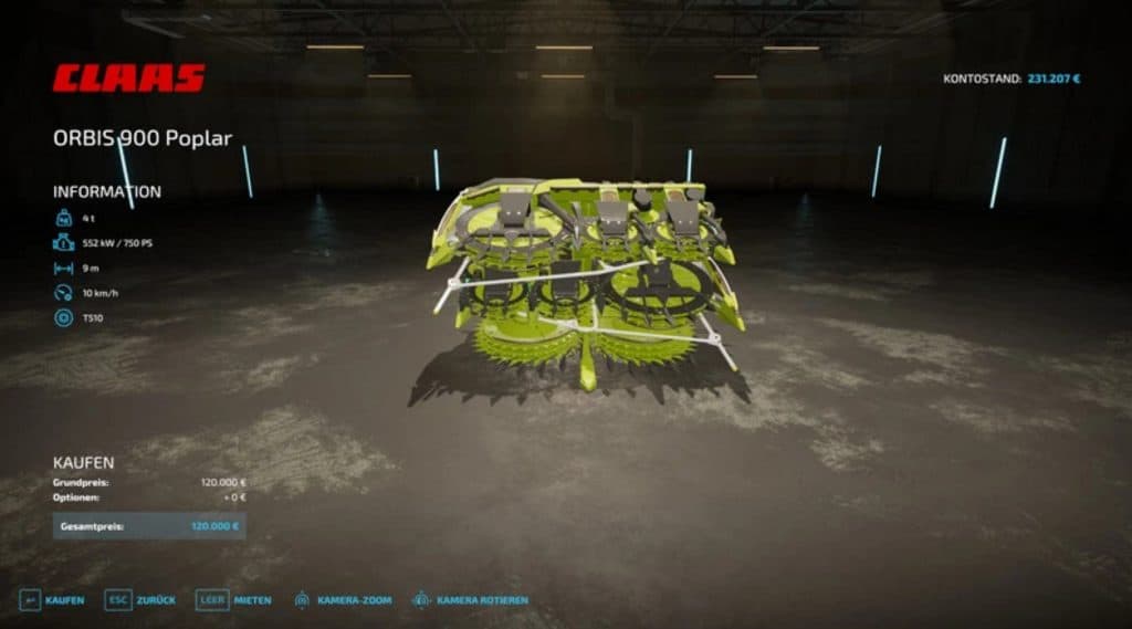 Claas Orbis 900 with collor choice v1.1.0.0 – FS22