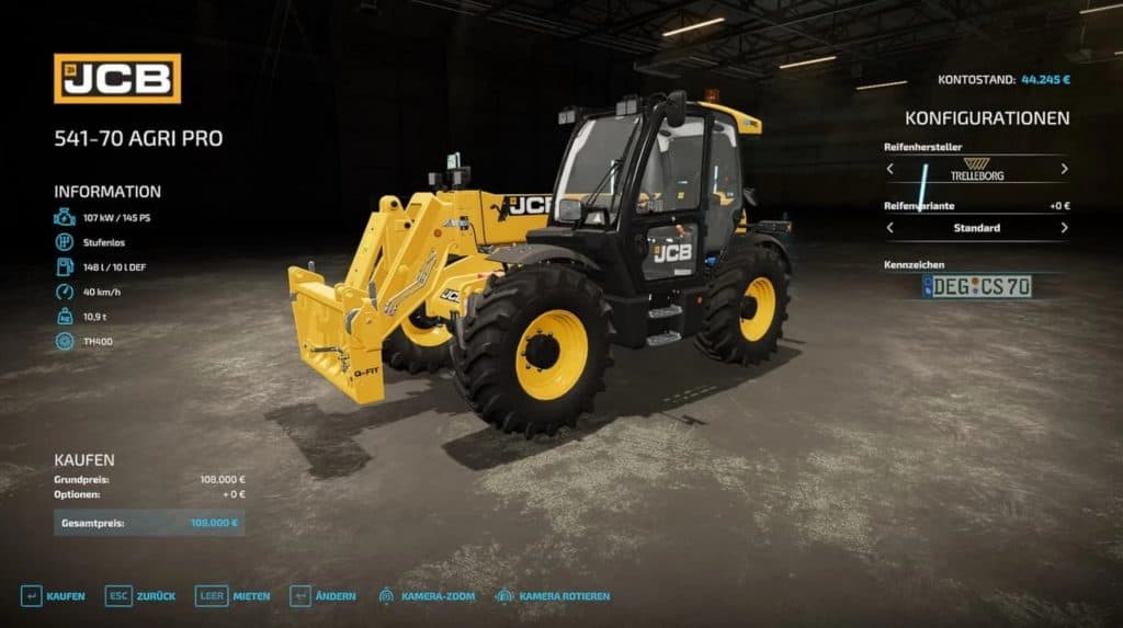 JCB Teleskoplader Pack v1.0.0.0 – FS22