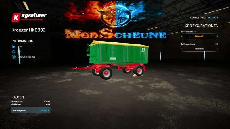 KRÖGER AGROLINER HKD 302 v1.0.0.0 – FS22
