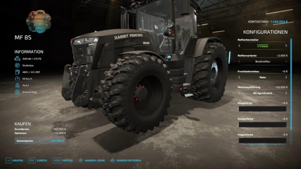 Massey Ferguson 8S by AgraStrolch v1.2.0.0 – FS22