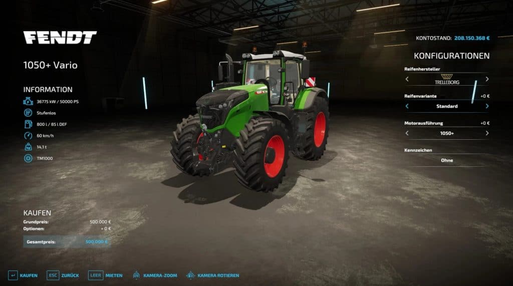 Fendt 1050+ Vario v1.0.0.0 – FS22