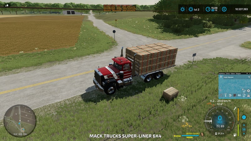 MACK Super-Liner 6×4 Autoload V1.0.9 – FS22 thumbnail 4