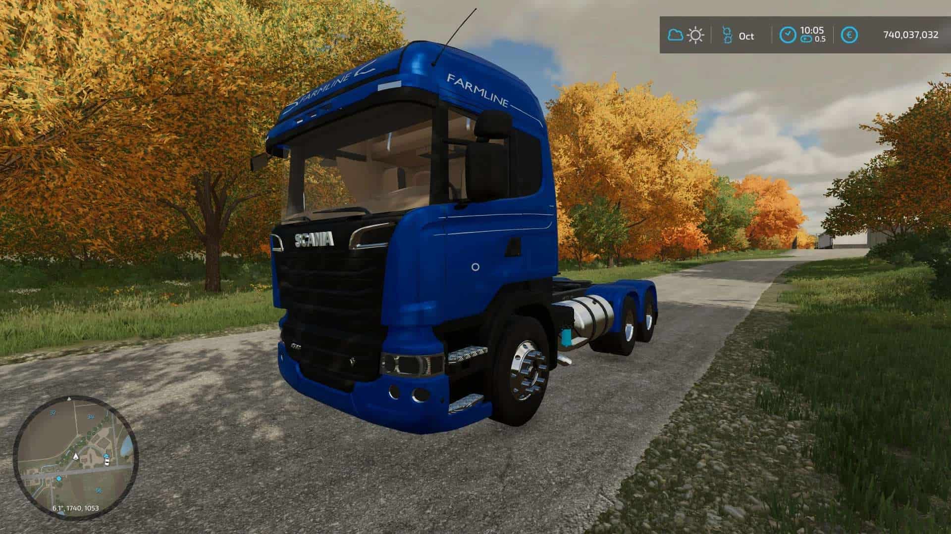 FarmLine Scania 6×4 v1.0 – FS22 thumbnail 4