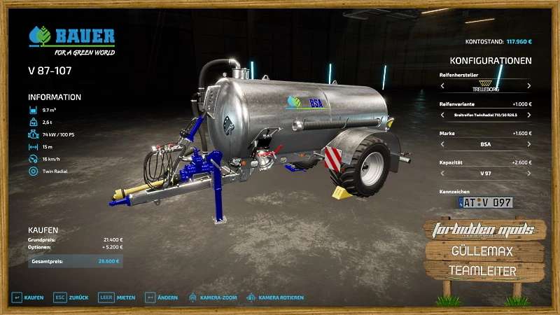 BAUER GROUP V87 – 107 v1.0 – FS22 thumbnail 5