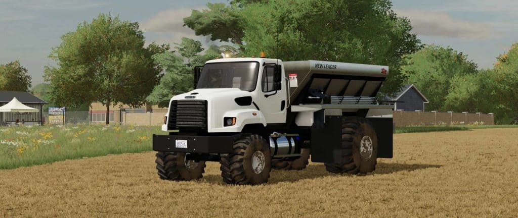 Freightliner 108SD with New Leader L4330G4 Lime / Fertilizer Spreader ...