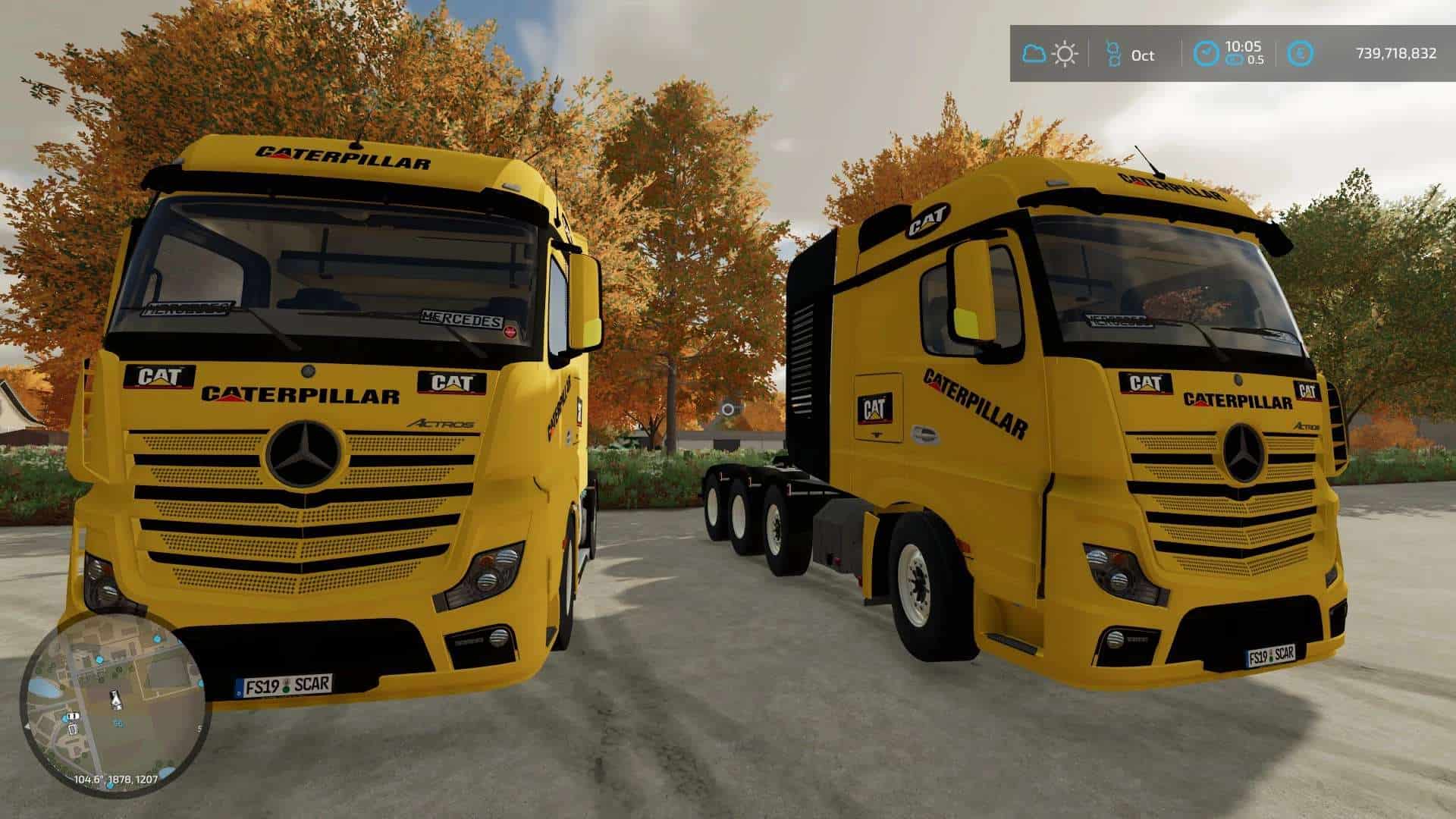 Mercedes-Benz Actros 4×4, 8×8 Caterpillar v1.0 – FS22