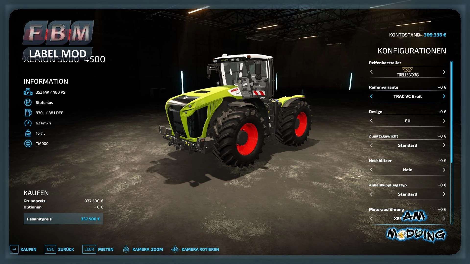 Claas Xerion 5000 – Rebuild v1.0.3 – FS22