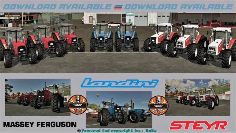 Massey Ferguson – Landini – Steyr v1.0 – FS22