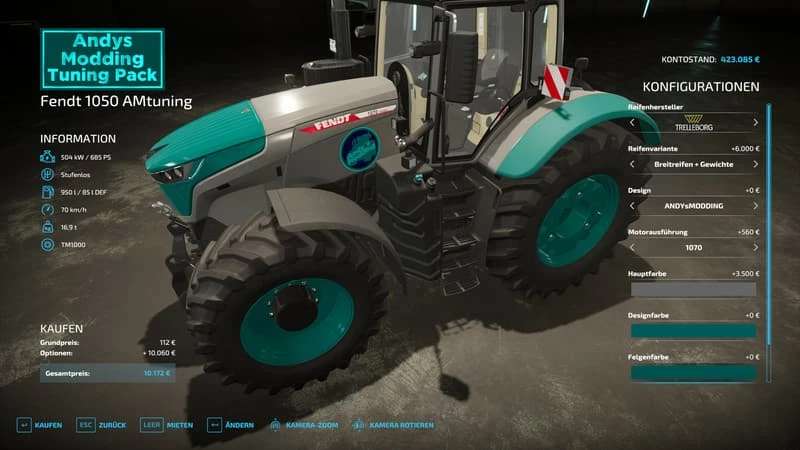 ANDYsMODDING – Tuning Pack v1.3.7.2 – FS22 thumbnail 3