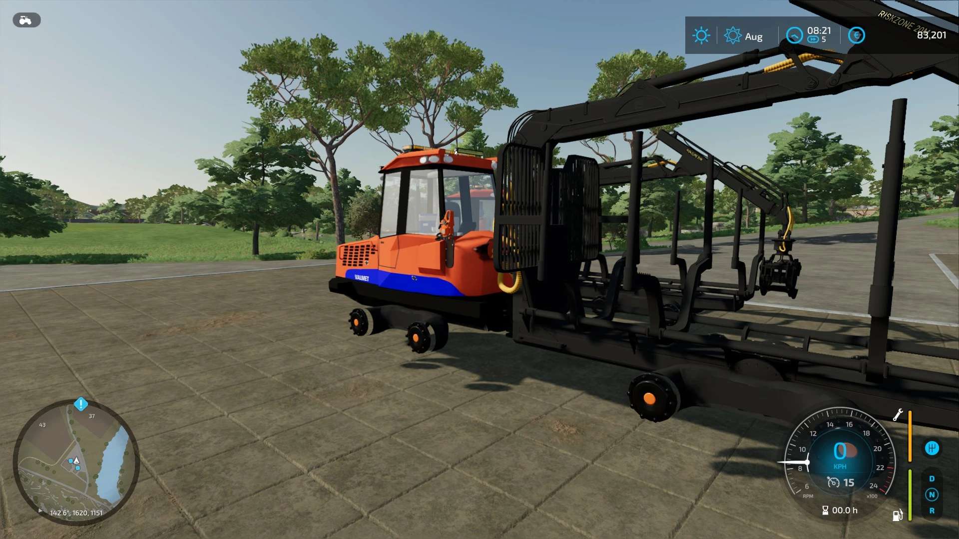 Valmet 840.1 bräddning v1.0 – FS22 thumbnail 3